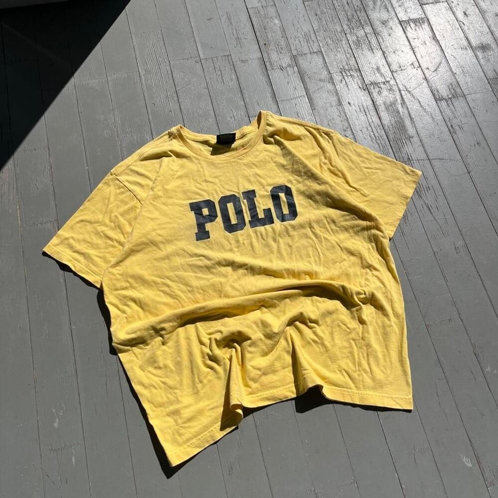 Vintage Polo Sport Spellout Streetwear Y2K Tee Shirt